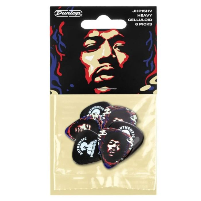 Dunlop JHP15HV Blister plettri Jimi Hendrix 69 Psych Series Star Haze Players 6pz main product photo