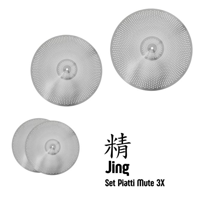 Set Piatti Jing Mute 3X HH 14" Ride 18" Crash 16" main product photo