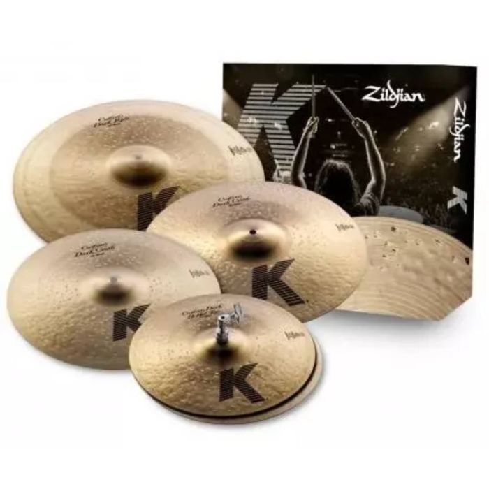 Set Piatti Zildjian K KCD900 K custom Dark HI-HAT 14", CRASH 16", CRASH 18", RIDE 20" main product photo