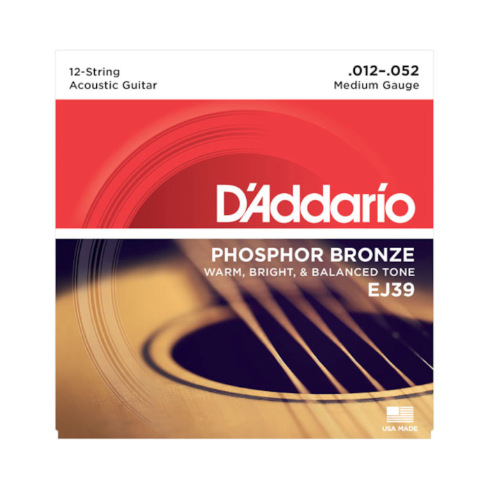Corde Acustica 12 corde D`Addario EJ39 Phospor Bronze 012-052 main product photo