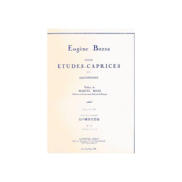 E.Bozza 12 Studi Capriccio per Sax main product photo