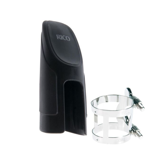 Legatura Clarinetto Rico RCL1N argentata con copribocchino main product photo