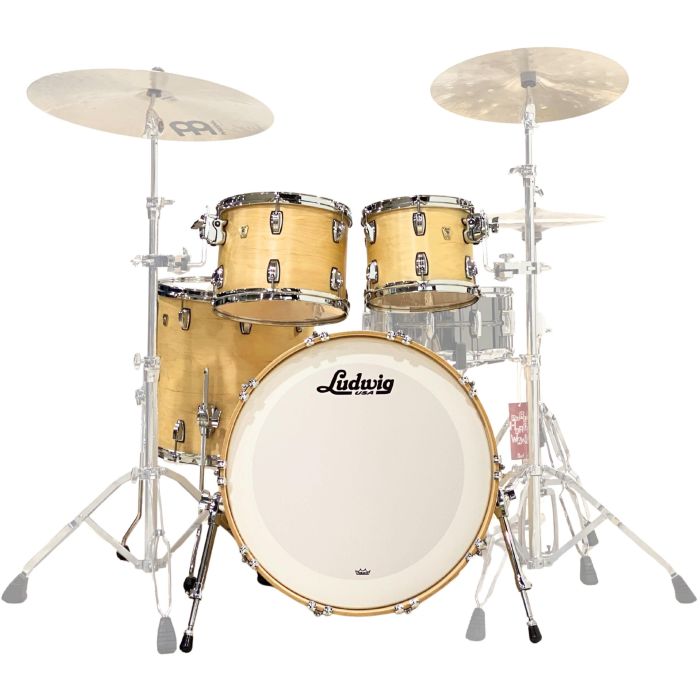 Ludwig Classic Maple 22" 4pz Satin Natural Batteria main product photo