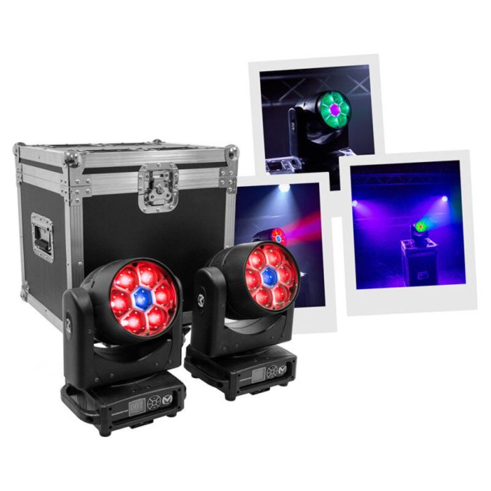 Kit 2 teste mobili Mac Mah WASH 740Z FC con flight case main product photo