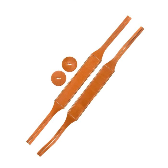 Manali Boston BR-10 in pelle naturale marrone con cuscinetti main product photo