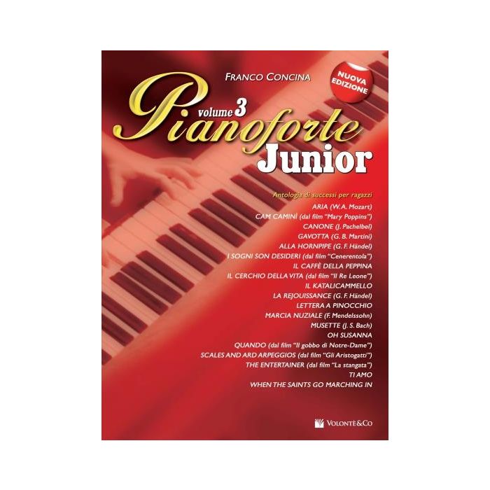 F.Concina Pianoforte Junior Vol. 3 nuova edizione main product photo