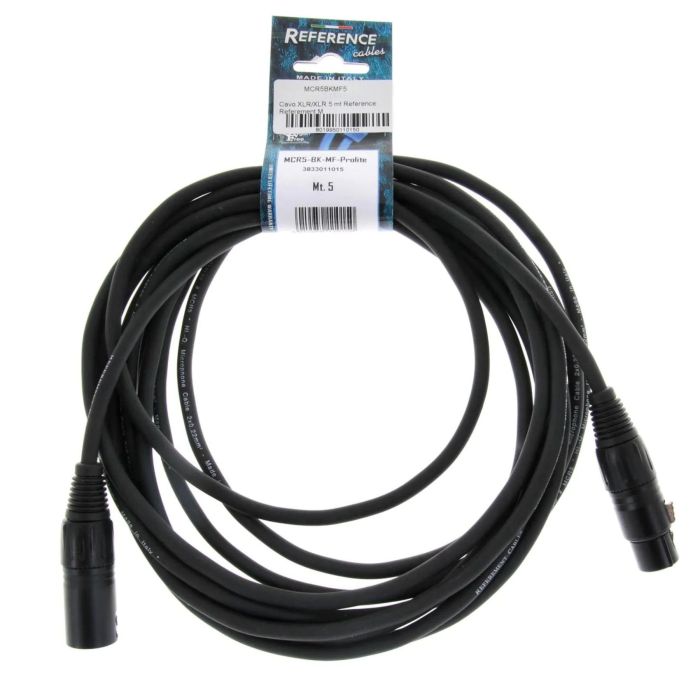 Cavo XLR/XLR 5 mt Reference Prolite MCR3-BK-MF-5 main product photo