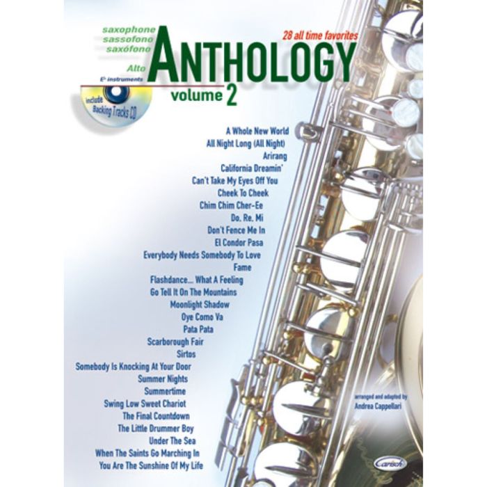 A.Cappellari Anthology per Sax Alto Vol. 2 con Cd main product photo