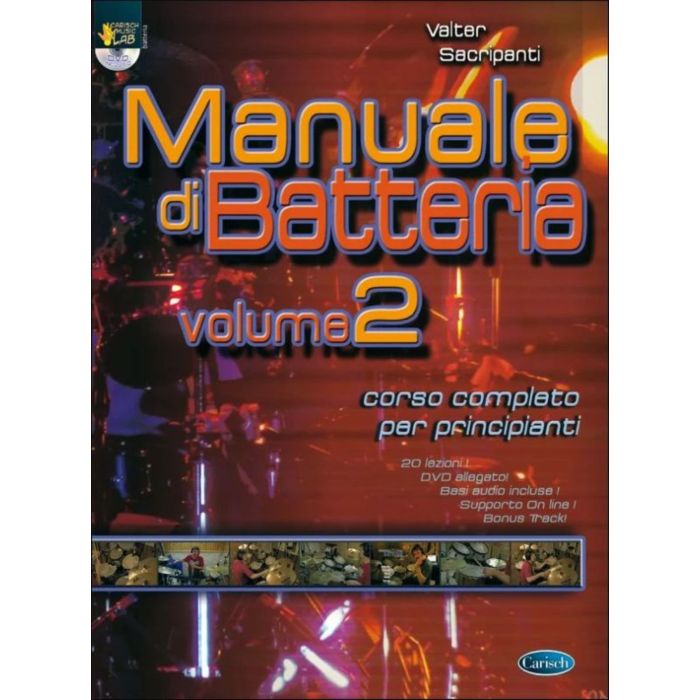 V.Sacripanti Manuale di Batteria Vol.2 con Dvd main product photo