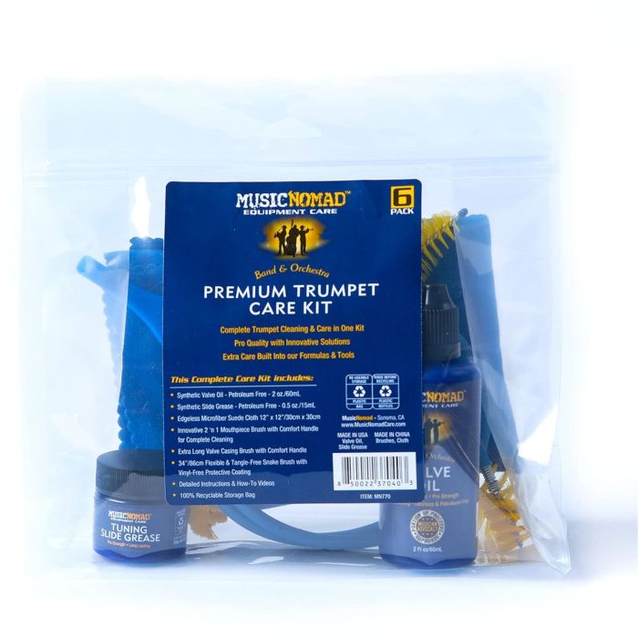 MusicNomad MN770 Kit pulizia tromba Premium 6pz main product photo
