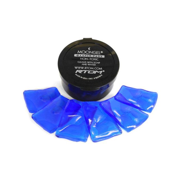 Sordina RTOM Moongel Blu per tamburi 6 pezzi gelatina blu main product photo