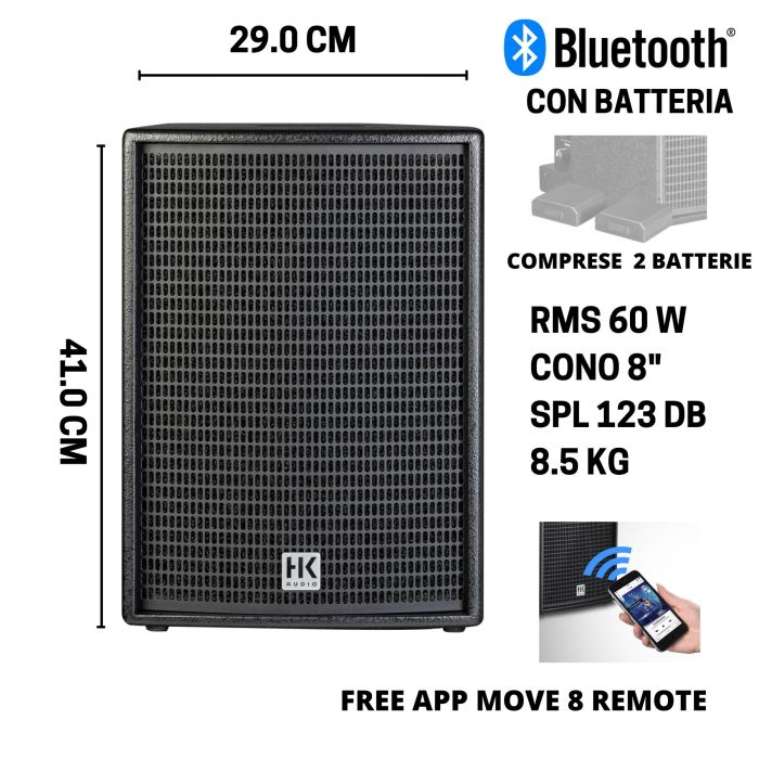 Diffusore HK Audio Premium PR:O MOVE 8 60w - 8" main product photo