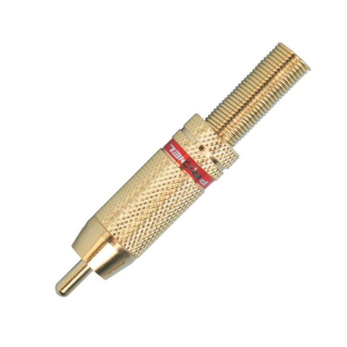 RCA maschio oro rosso Proel main product photo