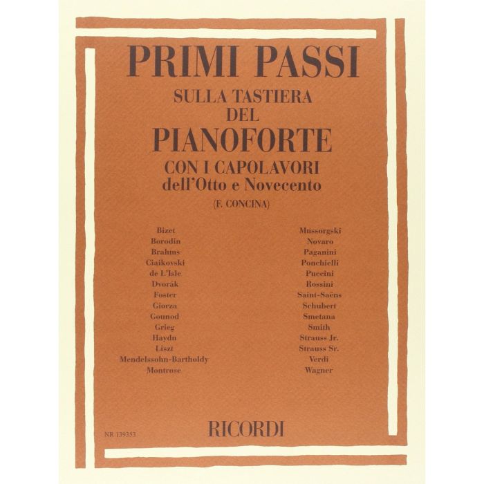 C. Concina Primi passi sulla tastiera del pianoforte con i capolavori dell'Otto e Novecento main product photo