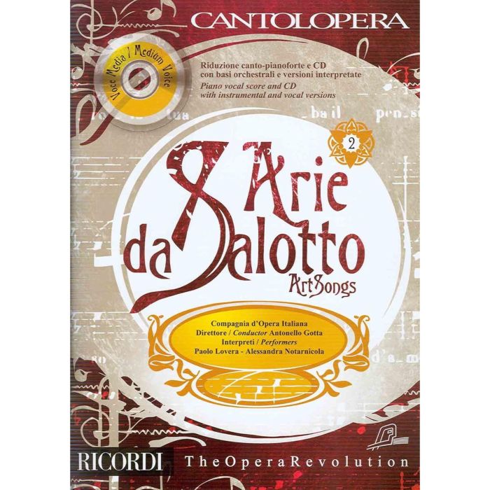 Cantolopera: Arie da Salotto Voce Media Vol.2 con Cd main product photo