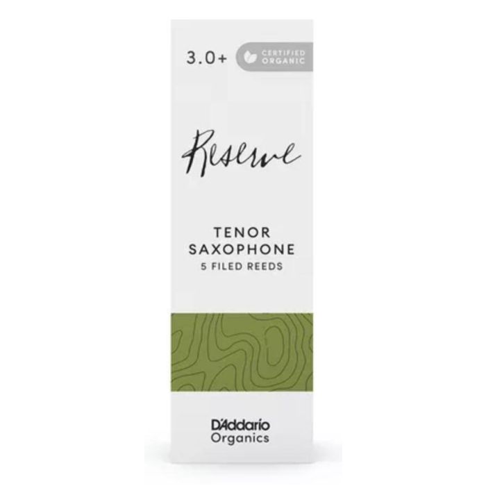 D'Addario Organics Reserve n. 3.0+ Tenor Sax (5-Pack) main product photo