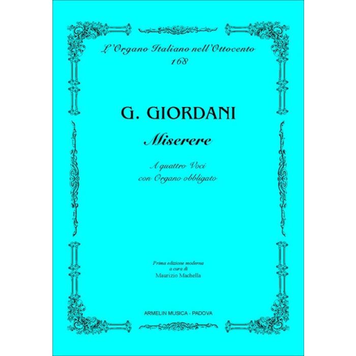 Miserere a quattro voci con Organo obbligato G. Giordani main product photo