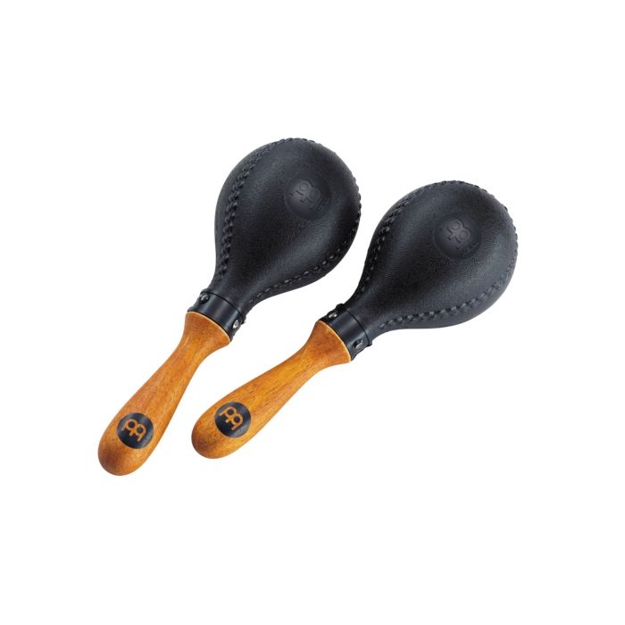 Maracas Meinl PM2BK sintetici nero  manico in legno main product photo