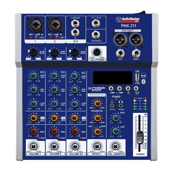 Audio Design PMX.211 bluetooth main product photo