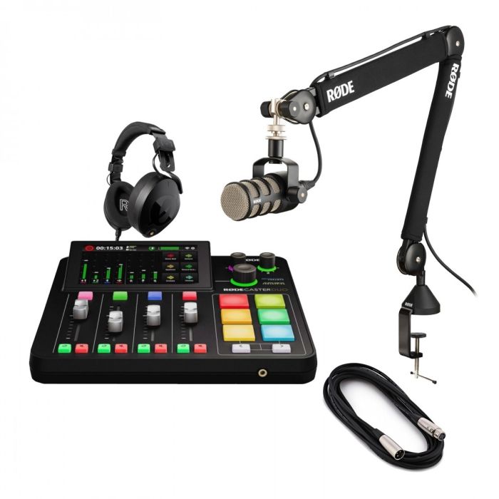 Rode RØDECaster Duo Solo Podcasting bundle main product photo