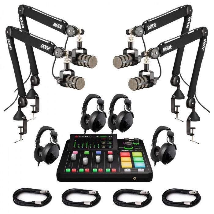 Rode RØDECaster Pro II Four-Person Podcasting bundle main product photo
