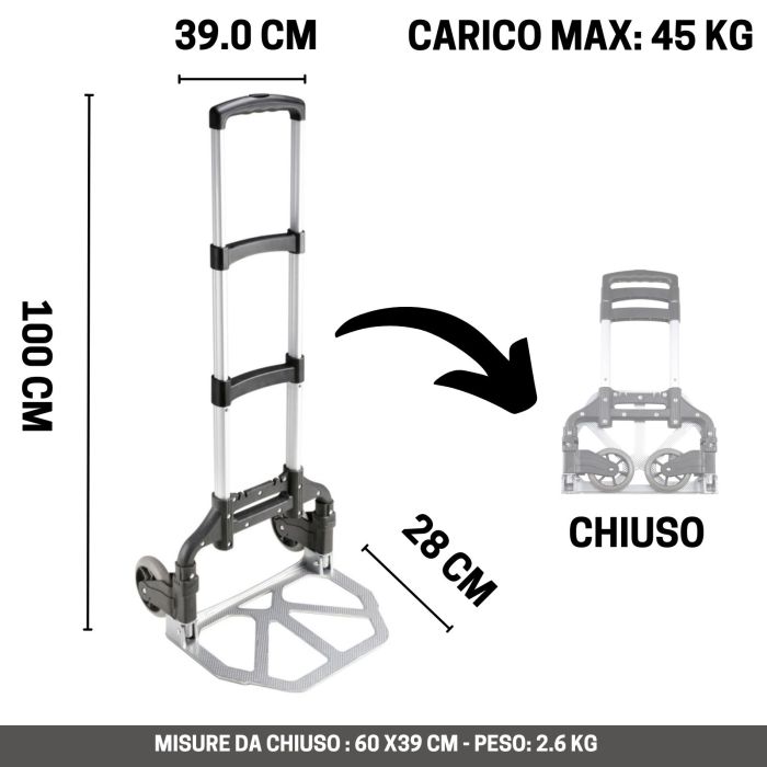 Carrello strumenti Adam Hall PORTER pieghevole main product photo