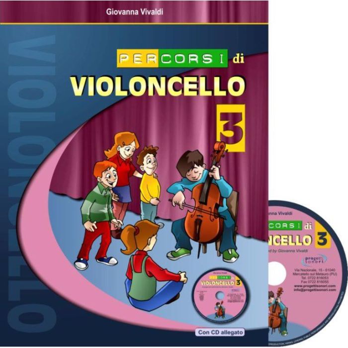 G.Vivaldi Percorsi di Violoncello Vol.3 con Cd main product photo