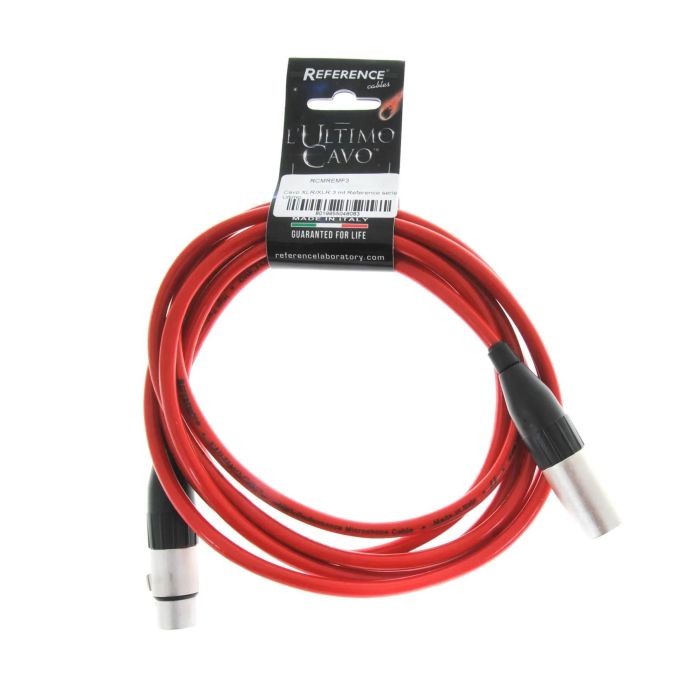Cavo XLR/XLR 3 mt Reference serie Ultimo Cavo amphenol rosso main product photo