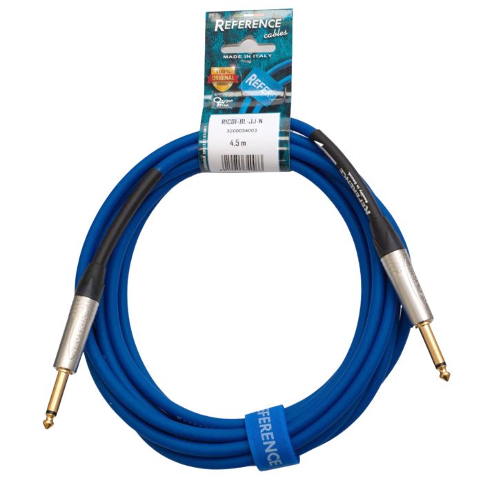 Cavo Jack/Jack 4,5 mt Reference RIC01-BL-JJ-4N5-N blu connettori Neutrik  main product photo