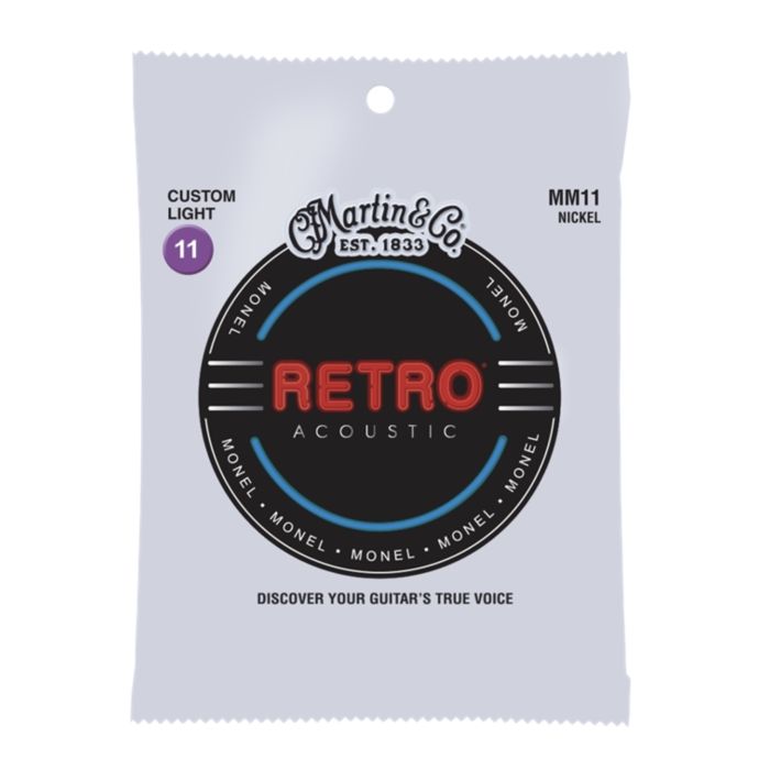 Corde Acustica Martin MM11 Retro monel custom light 11-52 main product photo