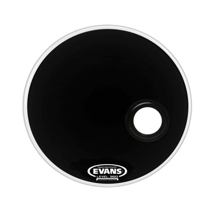Evans BD22REMAD 22" Emad Resonant black W/Hole main product photo