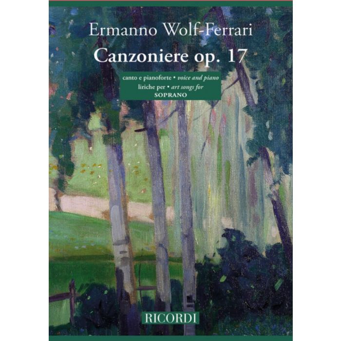 E.Wolf-Ferrari Canzoniere op. 17 Soprano canto e pianoforte main product photo