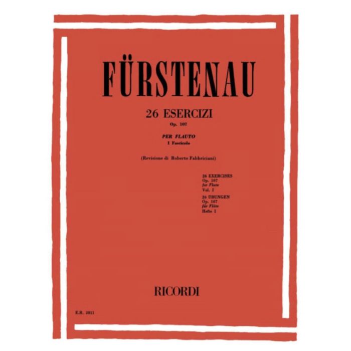 Fuerstenau 26 Esercizi op.107 per Flauto I fascicolo main product photo