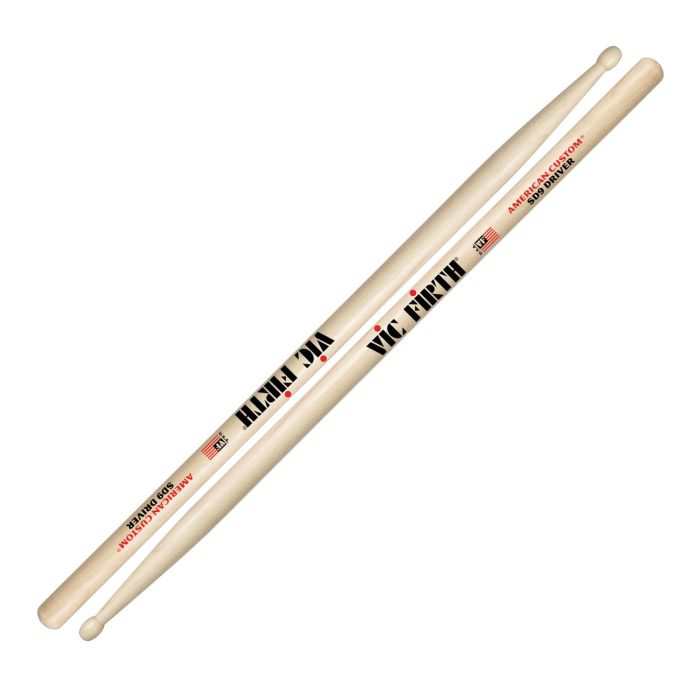 Bacchette Vic Firth American Custom SD9 Driver Maple Punta Legno Ovale main product photo
