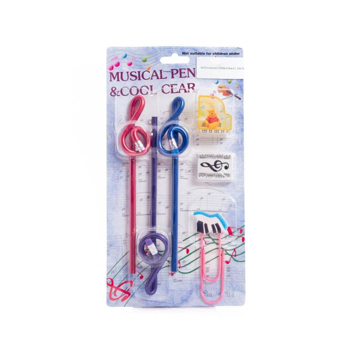 Set Scrivania Dedo 3 Matite Chiave di V. Clip-Temp.-Gomma main product photo