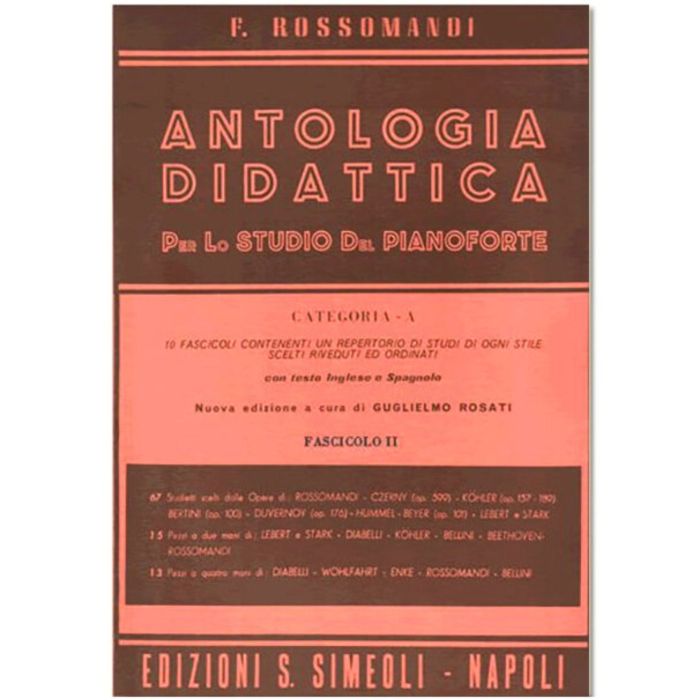 Antologia Didattica Cat. A Vol 2 F. Rossomandi main product photo