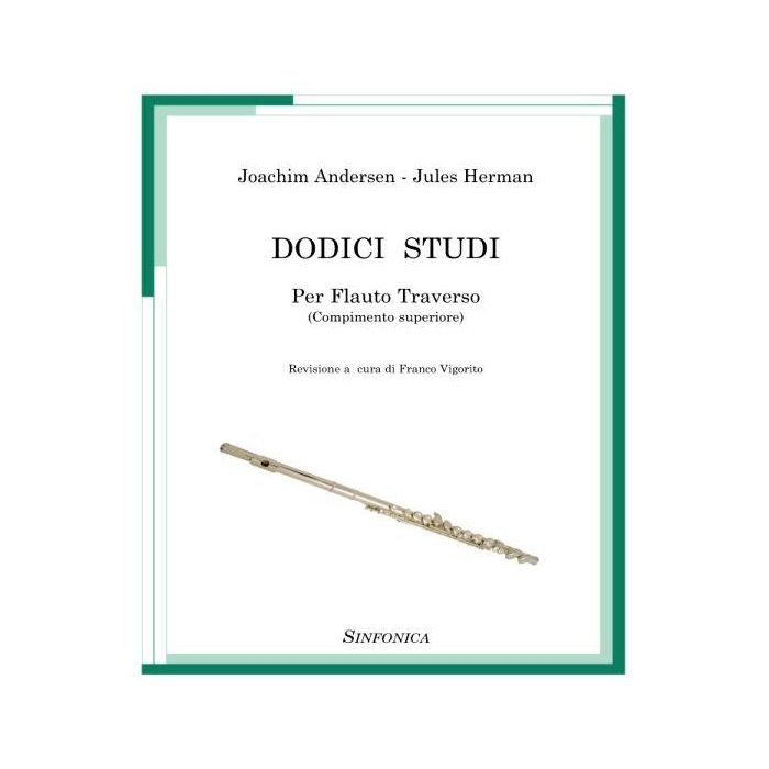 Andersen Herman 12 studi per flauto  traverso main product photo