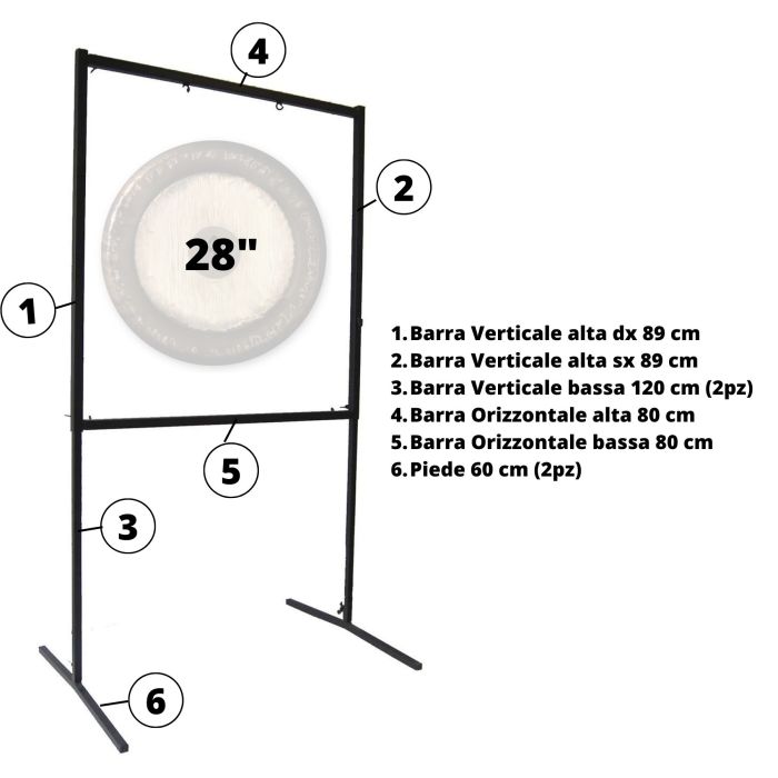 Supporto Gong Paiste quadrato da terra per 1 Gong 28" main product photo