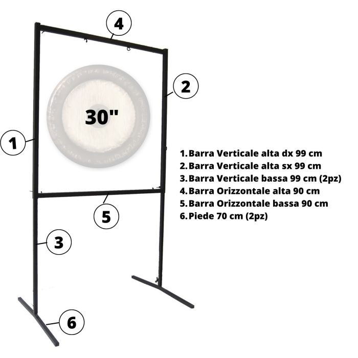 Supporto Gong Paiste quadrato da terra per 1 Gong 30" main product photo