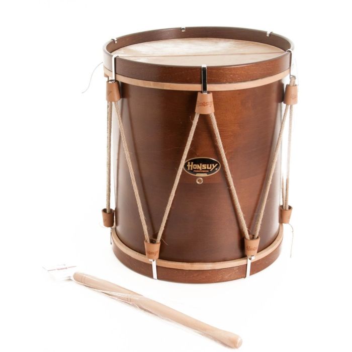 Tamburo da parata Honsuy2565S 35x44cm tiranti in corda pelle naturale battente main product photo
