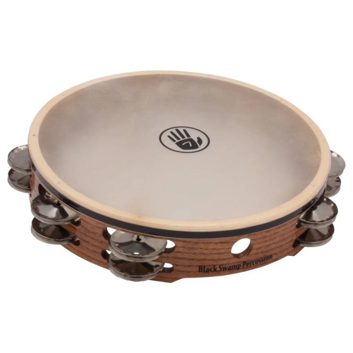 Black Swamp Sound Art TD3 Tamburello 10" piattini argento pelle naturale main product photo
