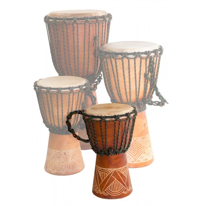 Terre' Djembe 7" intagliato mogano main product photo