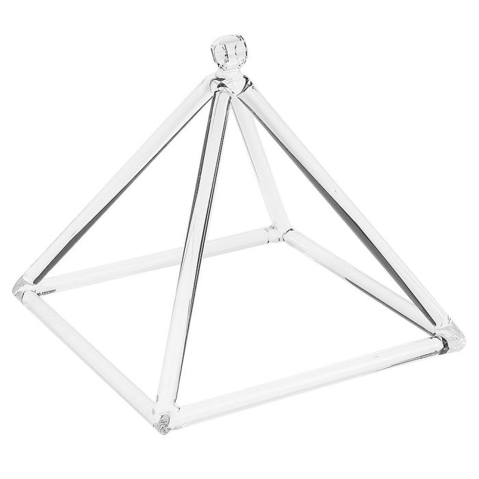 Piramide di cristallo 18cm con custodia e battente main product photo