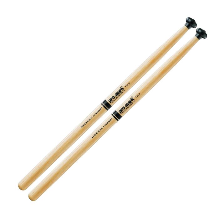 Bacchette Promark Hickory TS3 Tenor Punta Nylon Parata main product photo