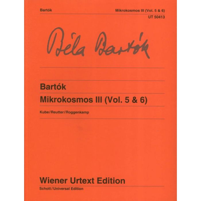 Bartok Mikrokosmos III Vol. 5 e 6 Ed. Wiener Urtext main product photo