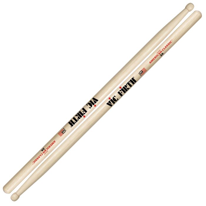 Bacchette Vic Firth American Classic 3A Hickory Punta Legno Barrel main product photo