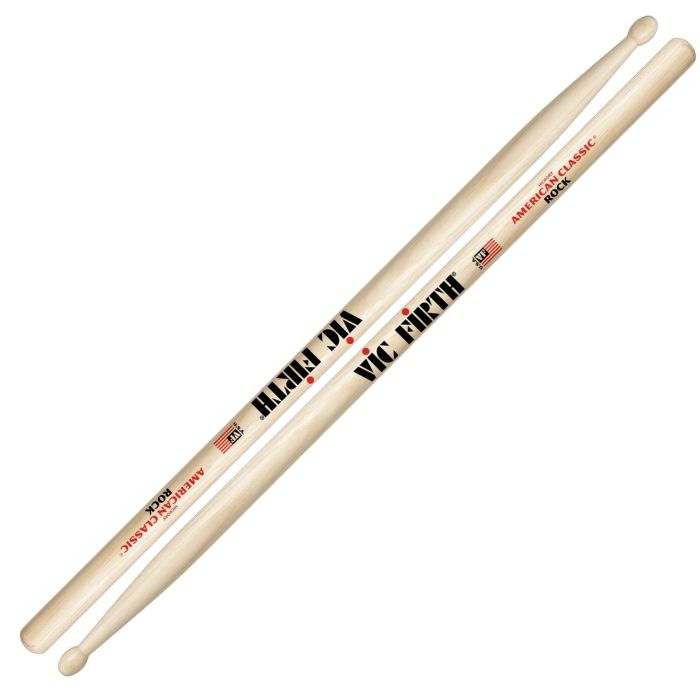Bacchette Vic Firth American Classic ROCK Hickory Punta Legno Ovale main product photo