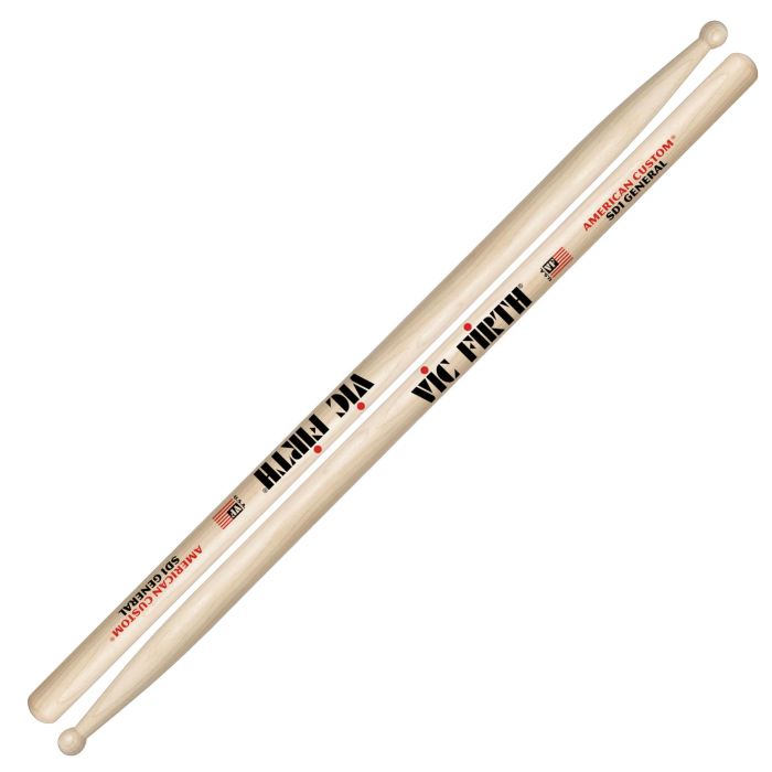 Bacchette Vic Firth American Custom SD1 General Maple Punta Legno Rotonda main product photo