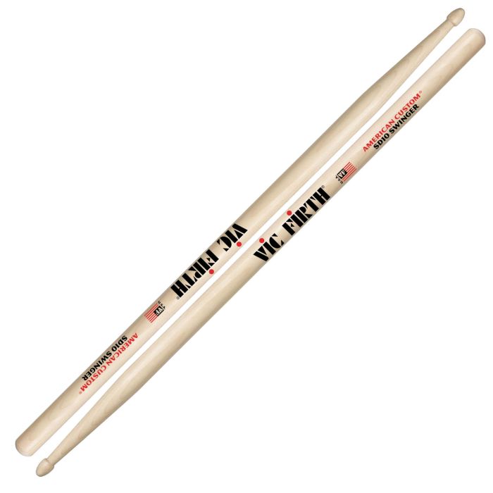 Bacchette Vic Firth American Custom SD10 Swinger Maple Punta Legno Goccia main product photo
