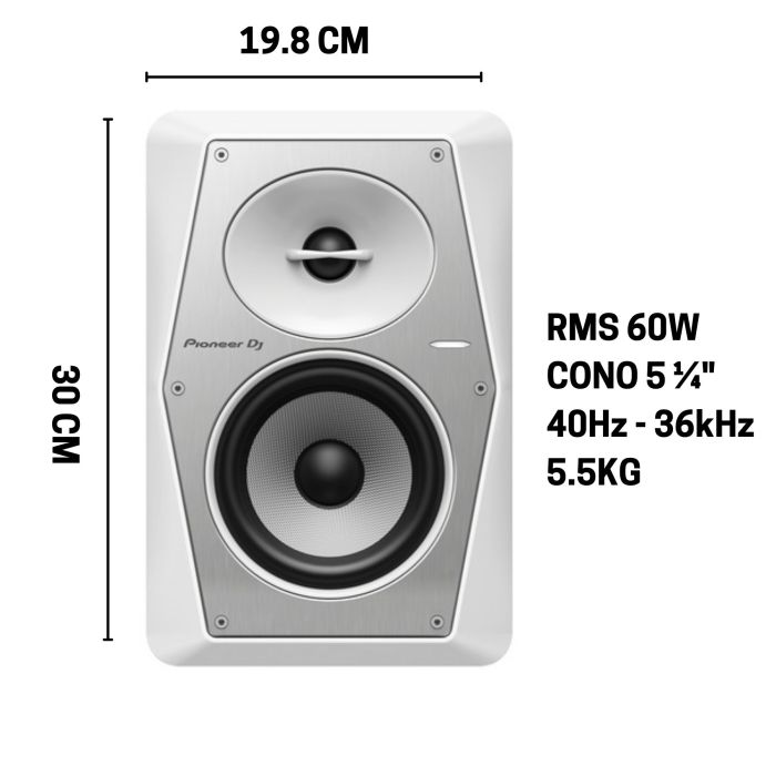 Pioneer DJ VM-50 White main product photo